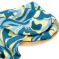 Preview: RESTSTÜCK 1,50m !!! - Viskose - Osane - blue/yellow