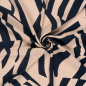 Preview: RESTSTÜCK 1,70m !!! - Viskose - Outline - nude/navy