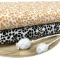 Preview: Viskose Popeline - Denica - schwarz/beige