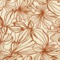 Preview: Viskose Popeline - Elise Flowers - ecru/braun
