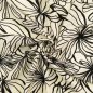 Preview: Viskose Popeline - Elise Flowers - ecru/schwarz