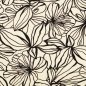 Preview: Viskose Popeline - Elise Flowers - ecru/schwarz