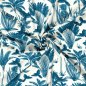 Preview: Viskose Popeline - Henni - blue/offwhite