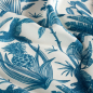 Preview: RESTSTÜCK 1,00m !!! - Viskose Popeline - Henni - blue/offwhite