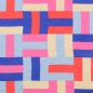 Preview: Viskose Popeline - Jamiro - blau/pink