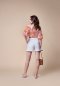 Preview: Viskose Popeline - Jolene Flowers - orange/rosa