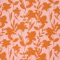 Preview: Viskose Popeline - Jolene Flowers - orange/rosa