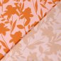 Preview: Viskose Popeline - Jolene Flowers - orange/rosa