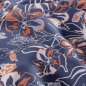 Preview: Viskose Popeline - Laurane - denim/orange