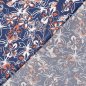 Preview: Viskose Popeline - Laurane - denim/orange
