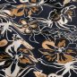 Preview: Viskose Popeline - Laurane - navy/caramel