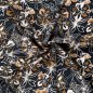 Preview: Viskose Popeline - Laurane - navy/caramel