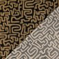 Preview: Viskose Popeline - Rumen - schwarz/braun