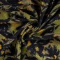 Preview: Viskose Punta di Roma - Morgan - khaki/schwarz