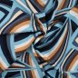 Preview: Viskosesatin - matt - Retro Waves - denim
