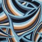 Preview: Viskosesatin - matt - Retro Waves - denim