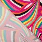 Preview: Viskosesatin - matt - Retro Waves - fuchsia