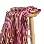 Preview: RESTSTÜCK 1,80m !!! - Viskose - Skade Stripes - rose/rost/bordeaux