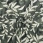 Preview: Viskose Slub - Blaise Leaves - khaki