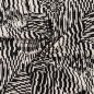 Preview: Viskose Slub - Circles and Stripes - ecru/black