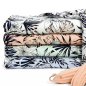 Preview: RESTSTÜCK 0,60m !!! - Viskose - Tropic Monstera - mint