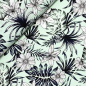 Preview: RESTSTÜCK 0,60m !!! - Viskose - Tropic Monstera - mint
