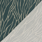 Preview: RESTSTÜCK 0,70m !!! - Viskose Twill - Linear Spirit - petrol/sand
