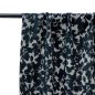 Preview: Viskose Twill - Black Flowers Morticia - grey