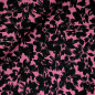 Preview: RESTSTÜCK 1,10m !!! - Viskose Twill - Black Flowers Morticia - violett