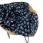 Preview: Viskose Twill - Tupfen - schwarz/blau