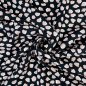 Preview: Viskose Twill - Tupfen - schwarz/rose