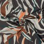 Preview: Viskosejersey - Aurora Flow - anthrazit/petrol/grau