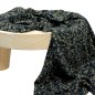 Preview: Viskosejersey - Blumenranke - schwarz khaki