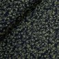 Preview: Viskosejersey - Blumenranke - schwarz khaki