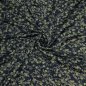 Preview: Viskosejersey - Blumenranke - schwarz khaki