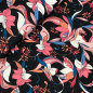 Preview: RESTSTÜCK 1,70m !!! - Viskosejersey - Florina Flowers - black