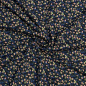Preview: RESTSTÜCK 0,50m !!! - Viskosejersey - Mini Leaves - blue