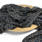 Preview: RESTSTÜCK 0,50m !!! - Viskosejersey - Mini Leaves - blue