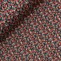 Preview: Viskosejersey - Mini Leaves - red