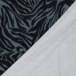 Preview: Viskosejersey - Night Line - greyblue/black