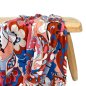 Preview: Viskosejersey - Paisley Flowers - coral