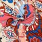 Preview: RESTSTÜCK 0,90m !!! - Viskosejersey - Paisley Flowers - coral