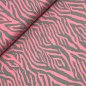 Preview: RESTSTÜCK 70cm !!! - Viskosejersey - Zebra Cora - rosa/grau