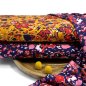 Preview: RESTSTÜCK 0,70m !!! - Viskosejersey - Wilde Blumen - marine bunt