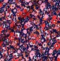 Preview: RESTSTÜCK 0,70m !!! - Viskosejersey - Wilde Blumen - marine bunt
