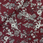 Preview: RESTSTÜCK 0,90m !!! - Viskosejersey - Zarte Blumen - bordeaux