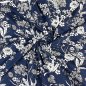 Preview: RESTSTÜCK 0,60m !!! - Viskosejersey - Zarte Blumen - marine