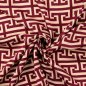 Preview: Viskosesatin - matt - Imperial Lines - red