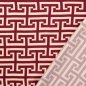 Preview: Viskosesatin - matt - Imperial Lines - red