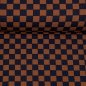 Preview: Waffle Rib Jersey - Check - brown/black